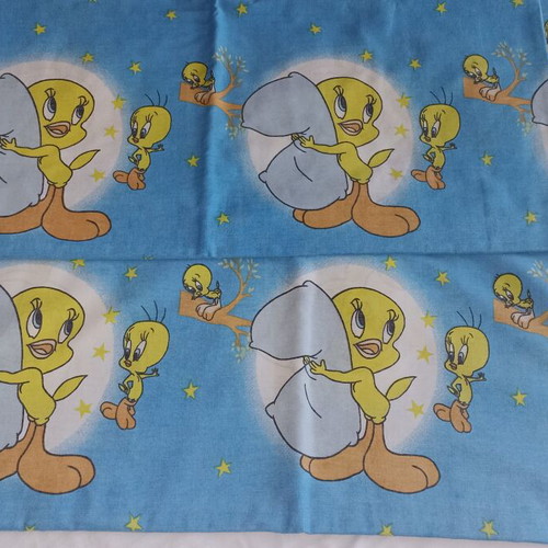 Tweety Bed Sheet Set for Single Bed used, cotton