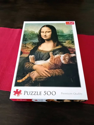 Mona Lisa puzzle 500 pieces like new