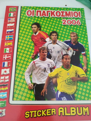Άλμπουμ ποδοσφαίρου Mundial 2006 σαν καινούργιο, αυτοκόλλητα 36/290