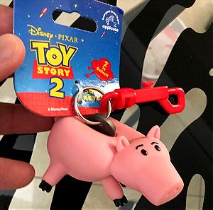 TOY STORY 2 HAMM SQUISHY KEYCHAIN FIGURE NEW with TAG RARE