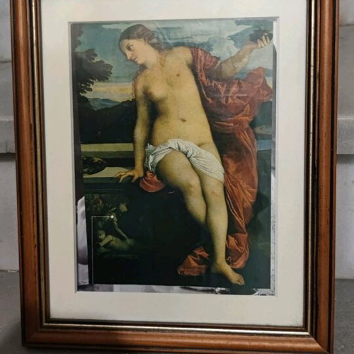 Frames with glass and new prints, set of 12 pieces