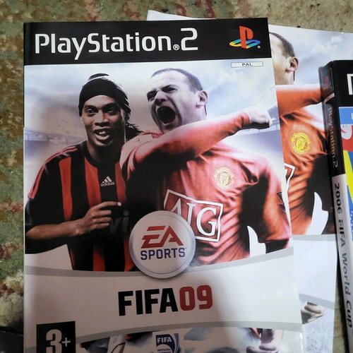 Football covers for Ps2 used with manuals, pack