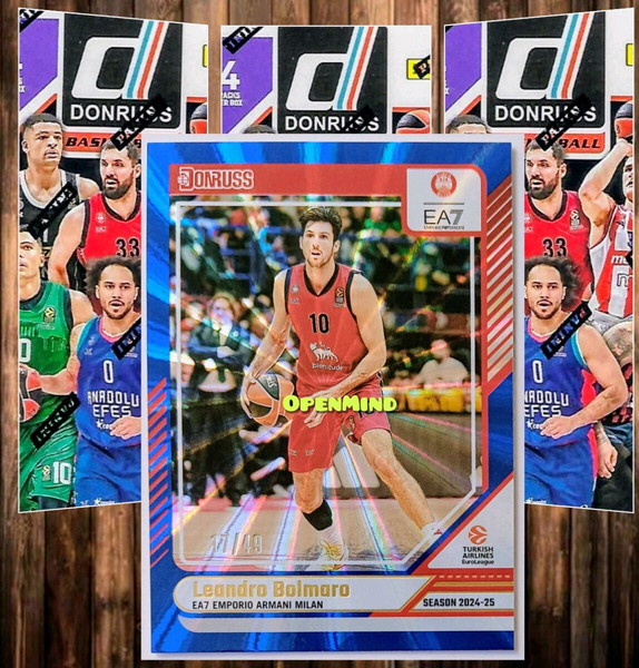BOLMARO - BLUE LAZER /49 - ARMANI - DONRUSS EUROLEAGUE 2024-25