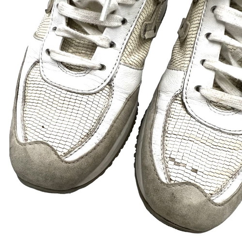 Hogan interactive sneakers used, beige and white, size 37