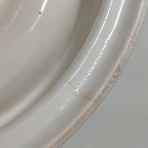Martini vintage porcelain ashtray used with 2 cracks
