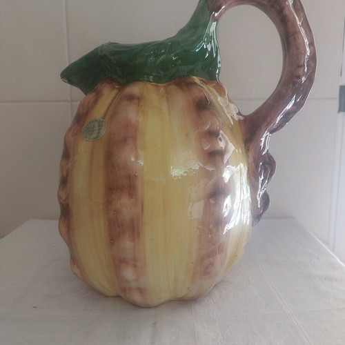 Handmade faience jug hand-painted like new