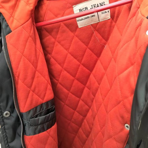 BSB women's jacket like new, size M, khaki with orange lining