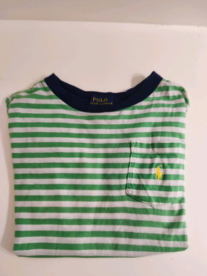 Polo Ralph Lauren βαμβακερό t-shirt με πράσινες ρίγες σαν καινούργιο