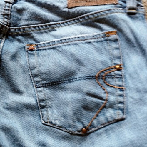 Staff Jeans W31L28 used, straight fit, 100% cotton, blue