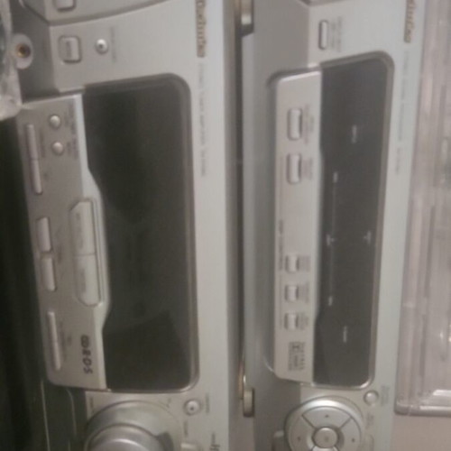 Radio cassette and CD player with 2 speakers used