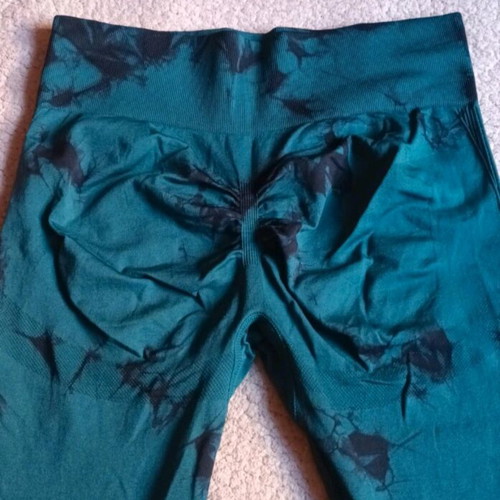 Push up leggings petrol like new, size L