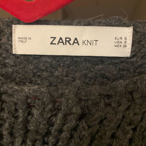 Zara sweater dark grey size s used
