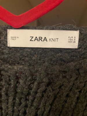 Zara sweater dark grey size s used