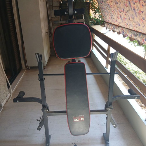 Body Sculpture Foldable Weight Bench BW-2810 with Pull-up Bar and Weights