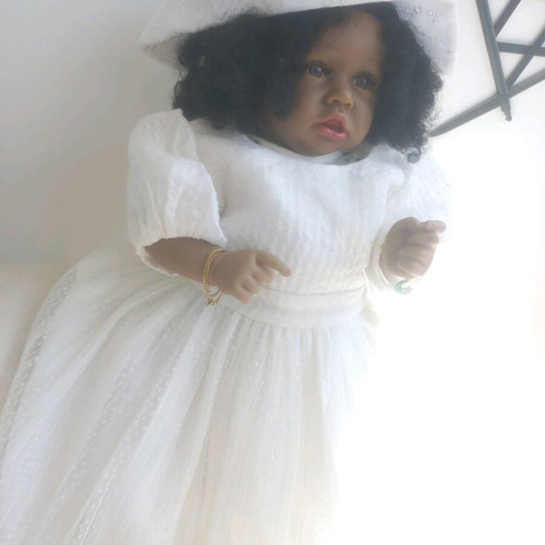 Angel Wings Baptism Dress 18 M with Tulle and Hat new
