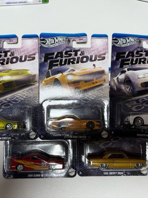 Hot Wheels Fast and Furious new set complete series