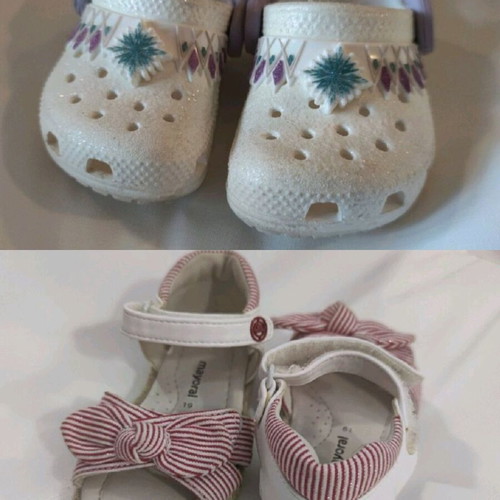 Crocs Frozen C4 used with Mayoral sandals gift size 19