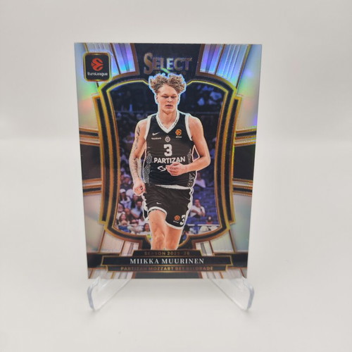 2025-26 Panini Select Euroleague Miikka Muurinen Silver Prizm card like new