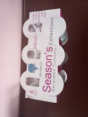 Glasses new, set of 6
