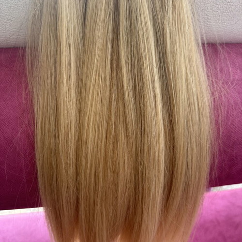 Keratin Hair Extensions used, high quality, 55-60 cm, 170 g