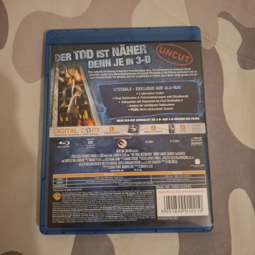 Final Destination 4 Blu-Ray 3D movie
