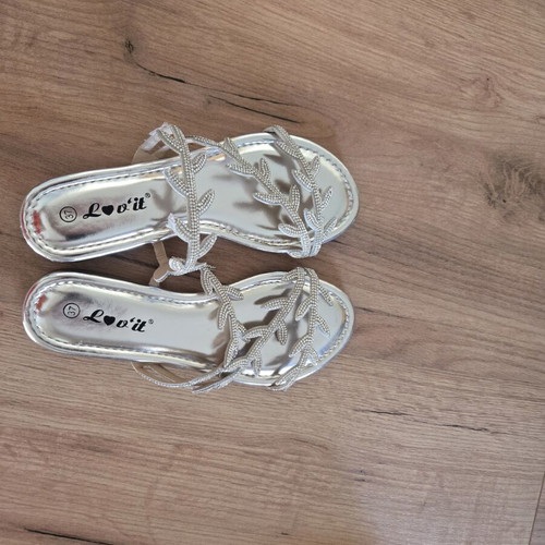 Sandals with Nice Design Silver New