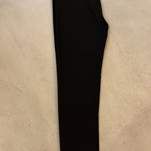 Sauna leggings like new for slimming and fitness, size S-M, black-silver