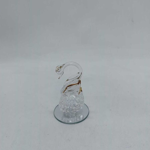 Decorative table swan used on mirror base 8x5cm