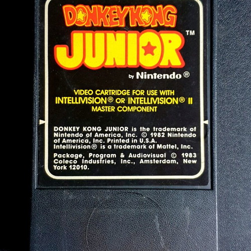Donkey Kong Junior Nintendo used for Mattel Intellivision