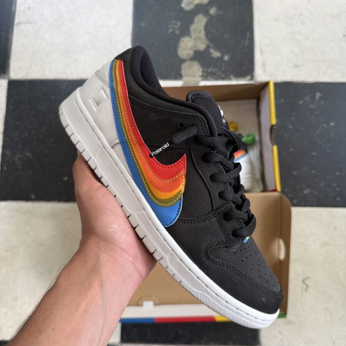 Nike Dunk SB x Polaroid sneakers, size 42.5, black multicolor