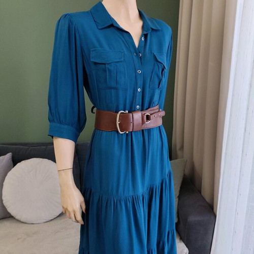 Enzzo petrol dress size medium like new