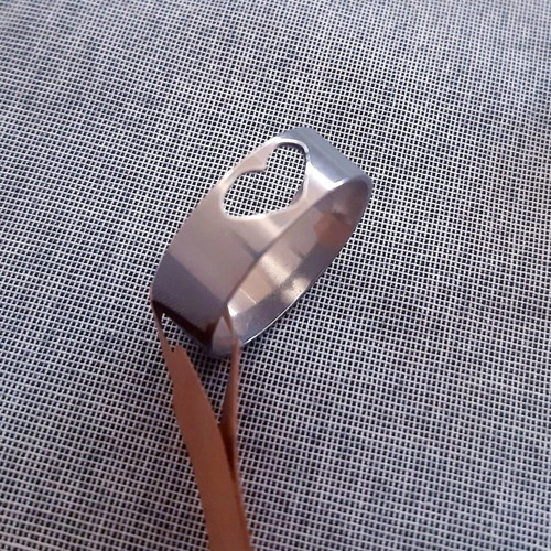 Heart ring new, silver stainless steel, gift pouch