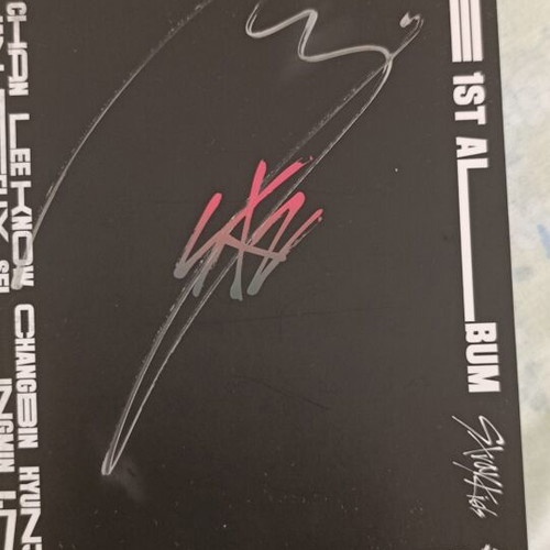 Stray Kids Go Live A Version album with Han signature