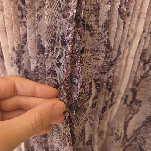 Mango Pleated Snakeskin Print Blouse like new, lightweight chiffon