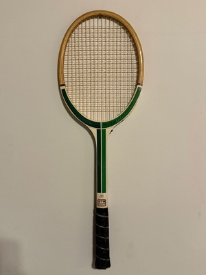 Rucanor Reliant wooden tennis racket used vintage 70s–80s collectible