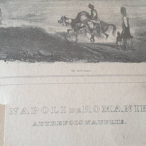 Nafplio engraving 1834 used by Otto Magnus von Stackelberg