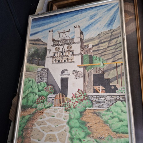 Authentic painting by Ioannis Digas Tinos 1995 like new