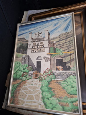 Authentic painting by Ioannis Digas Tinos 1995 like new