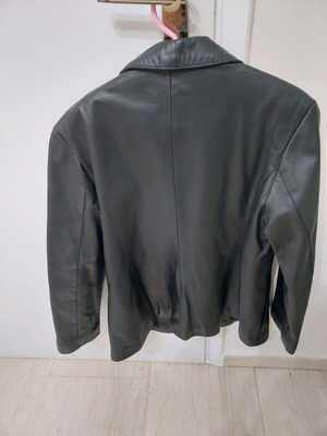 Leather jacket like new, black, size XL