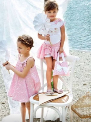Mini Raxevsky set Skorts with headband No 4, white and pink