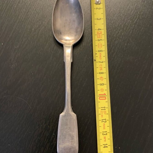 Silver spoon of Tsarist Russia used