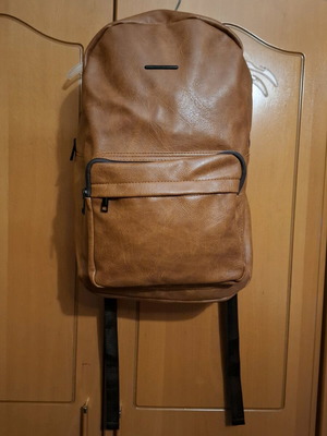 Exclusivo Brown Leatherette Backpack new
