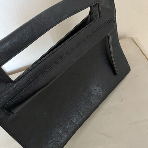 Lancel black leather handbag, like new, 100% leather