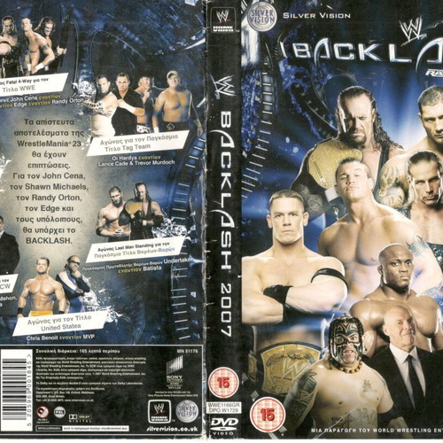 World Wrestling Backlash 2007 DVD used with subtitles