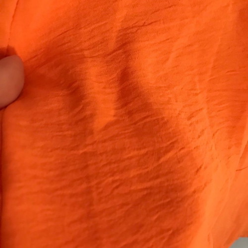 Long sleeveless shirt new, orange, loose fit
