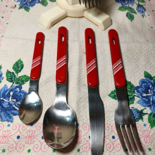 Vintage 1970s Cutlery Set 24 Pieces Made in Poland Like New