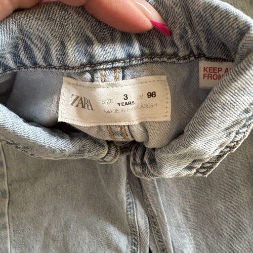 Zara kids denim jumpsuit like new