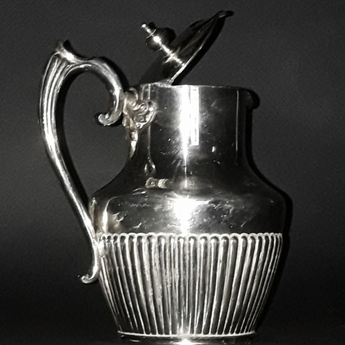 James Deakin Sheffield England silver-plated jug used, antique