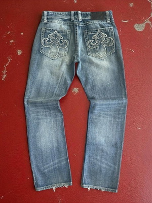Vintage 00s black distressed jeans like new, size 32x32