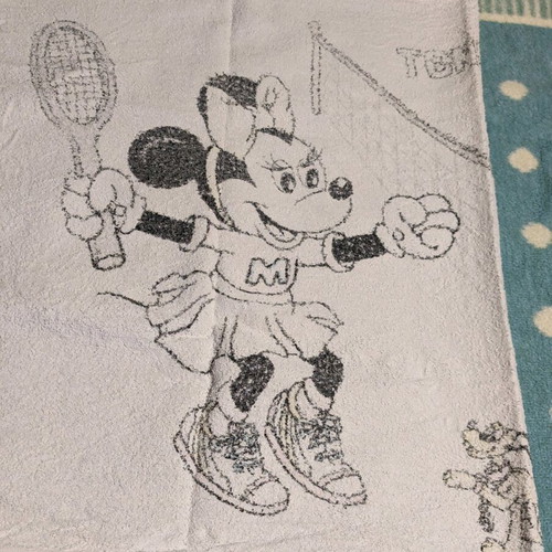 Disney Mickey & Minnie Tennis Club towel used